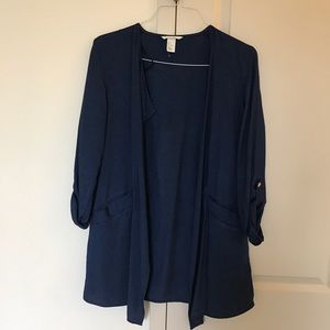 H&M Denim Long Cardigan/Jacket